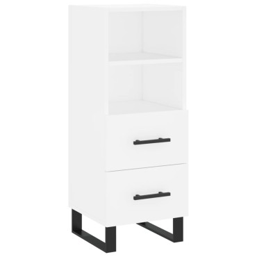 vidaXL Ντουλάπι Λευκό 34,5x34x180cm από Επεξεργασμένο Ξύλο 1 τεμ.