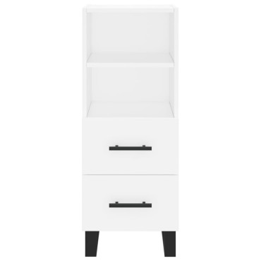 vidaXL Ντουλάπι Λευκό 34,5x34x180cm από Επεξεργασμένο Ξύλο 1 τεμ.
