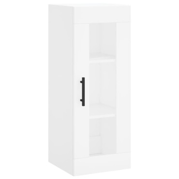 vidaXL Ντουλάπι Λευκό 34,5x34x180cm από Επεξεργασμένο Ξύλο 1 τεμ.