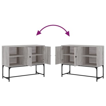 vidaXL Ντουλάπι Γκρι Sonoma 100x40x79,5cm από Επεξεργασμένο Ξύλο 1 τεμ.