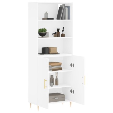 vidaXL Ντουλάπι Λευκό 69,5x34x180cm από Επεξεργασμένο Ξύλο 1 τεμ.