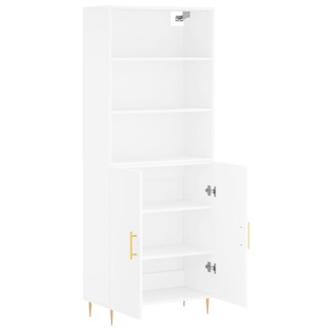 vidaXL Ντουλάπι Λευκό 69,5x34x180cm από Επεξεργασμένο Ξύλο 1 τεμ.
