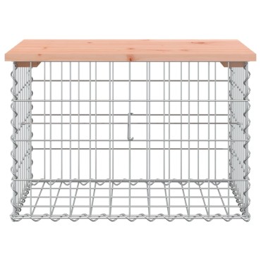 vidaXL Πάγκος Κήπου Συρματοκιβώτιο 63x44x42cm Μασίφ Ψευδοτσούγκα 1 τεμ.