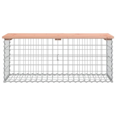 vidaXL Πάγκος Κήπου Συρματοκιβώτιο 103x44x42cm Μασίφ Ψευδοτσούγκα 1 τεμ.