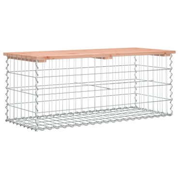 vidaXL Πάγκος Κήπου Συρματοκιβώτιο 103x44x42cm Μασίφ Ψευδοτσούγκα 1 τεμ.