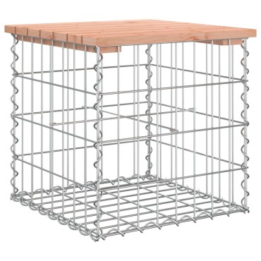 vidaXL Πάγκος Κήπου Συρματοκιβώτιο 43x44x42cm Μασίφ Ψευδοτσούγκα 1 τεμ.