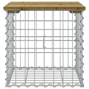 vidaXL Παγκάκι Κήπου Συρματοκιβώτιο 43x44x42cm Εμποτ. Ξύλο Πεύκου 1 τεμ.