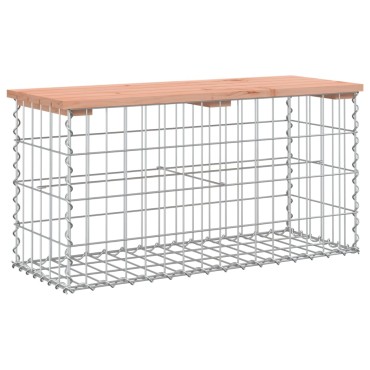 vidaXL Πάγκος Κήπου Συρματοκιβώτιο 83x31,5x42cm Μασίφ Ψευδοτσούγκα 1 τεμ.