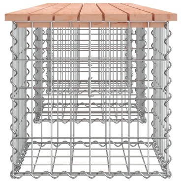 vidaXL Πάγκος Κήπου Συρματοκιβώτιο 203x44x42cm Μασίφ Ψευδοτσούγκα 1 τεμ.