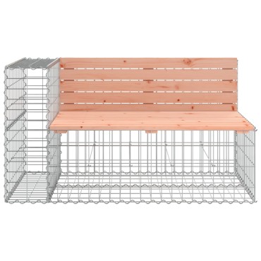 vidaXL Παγκάκι Συρματοκιβώτιο 244x71x65,5cm Μασίφ Ξύλο Ψευδοτσούγκας 1 τεμ.