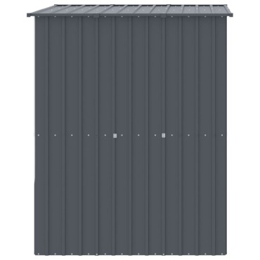 vidaXL Σπιτάκι Σκύλου με Οροφή Ανθρακί 165x153x181 εκ. Γαλβαν. Χάλυβας