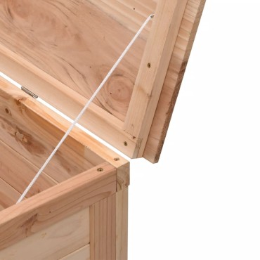 vidaXL Μπαούλο Αποθήκευσης Κήπου 198,5x50x56,5cm από Μασίφ Ξύλο Ελάτης 1 τεμ.