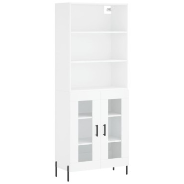 vidaXL Ντουλάπι Λευκό 69,5x34x180cm από Επεξεργασμένο Ξύλο 1 τεμ.