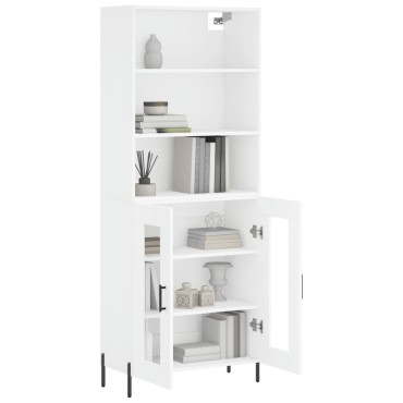 vidaXL Ντουλάπι Λευκό 69,5x34x180cm από Επεξεργασμένο Ξύλο 1 τεμ.