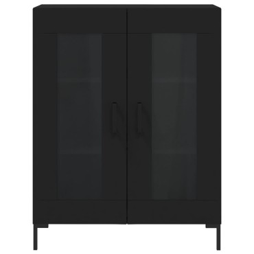 vidaXL Ντουλάπι Μαύρο 69,5x34x180cm από Επεξεργασμένο Ξύλο 1 τεμ.