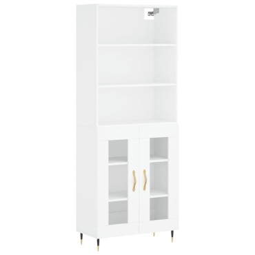 vidaXL Ντουλάπι Λευκό 69,5x34x180cm από Επεξεργασμένο Ξύλο 1 τεμ.