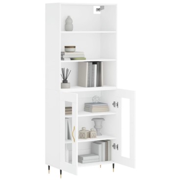vidaXL Ντουλάπι Λευκό 69,5x34x180cm από Επεξεργασμένο Ξύλο 1 τεμ.