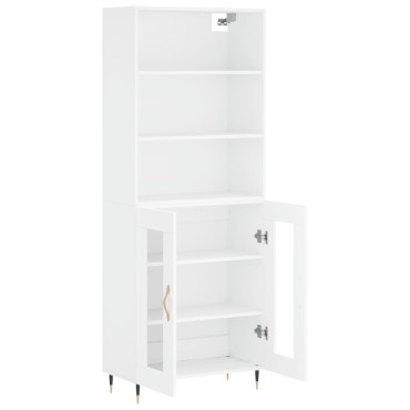 vidaXL Ντουλάπι Λευκό 69,5x34x180cm από Επεξεργασμένο Ξύλο 1 τεμ.
