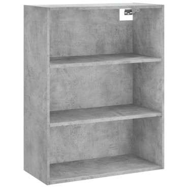 vidaXL Ντουλάπι Γκρι Σκυροδέματος 69,5x34x180cm Επεξεργασμένο Ξύλο 1 τεμ.