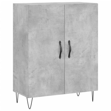 vidaXL Ντουλάπι Γκρι Σκυροδέματος 69,5x34x180cm Επεξεργασμένο Ξύλο 1 τεμ.