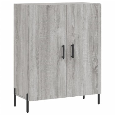 vidaXL Ντουλάπι Γκρι Sonoma 69,5x34x180cm Επεξεργασμένο Ξύλο 1 τεμ.