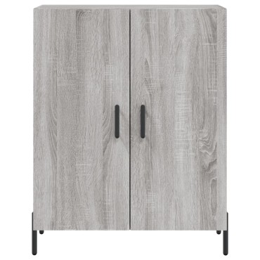 vidaXL Ντουλάπι Γκρι Sonoma 69,5x34x180cm Επεξεργασμένο Ξύλο 1 τεμ.