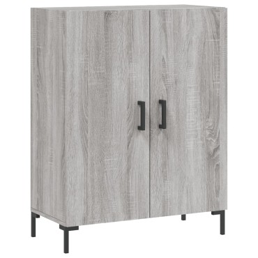 vidaXL Ντουλάπι Γκρι Sonoma 69,5x34x180cm Επεξεργασμένο Ξύλο 1 τεμ.