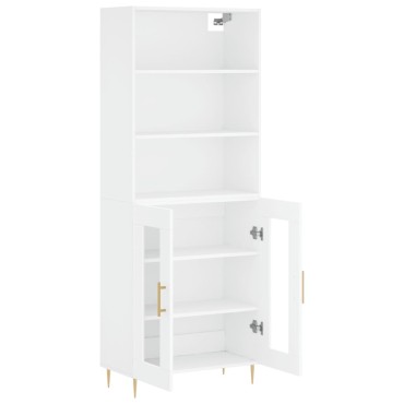 vidaXL Ντουλάπι Λευκό 69,5x34x180cm από Επεξεργασμένο Ξύλο 1 τεμ.