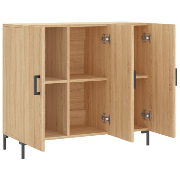 vidaXL Ντουλάπι Sonoma δρυς 90x34x80cm Επεξεργασμένο Ξύλο 1 τεμ.