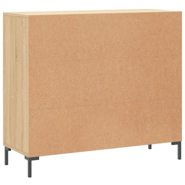 vidaXL Ντουλάπι Sonoma δρυς 90x34x80cm Επεξεργασμένο Ξύλο 1 τεμ.