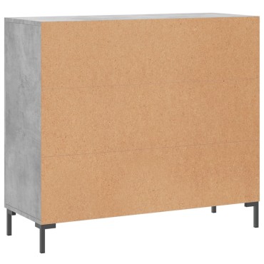 vidaXL Ντουλάπι Γκρι Σκυροδέματος 90x34x80cm Επεξεργασμένο Ξύλο 1 τεμ.