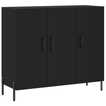 vidaXL Ντουλάπι Μαύρο 90x34x80cm από Επεξεργασμένο Ξύλο 1 τεμ.