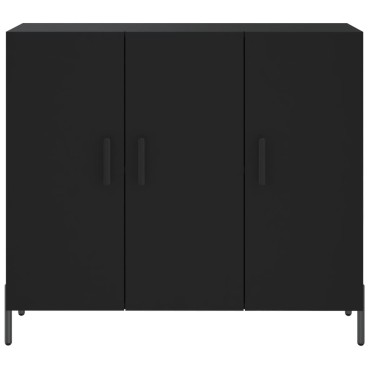 vidaXL Ντουλάπι Μαύρο 90x34x80cm από Επεξεργασμένο Ξύλο 1 τεμ.