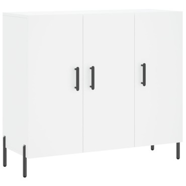 vidaXL Μπουφές Λευκός 90x34x80cm από Επεξεργασμένο Ξύλο 1 τεμ.