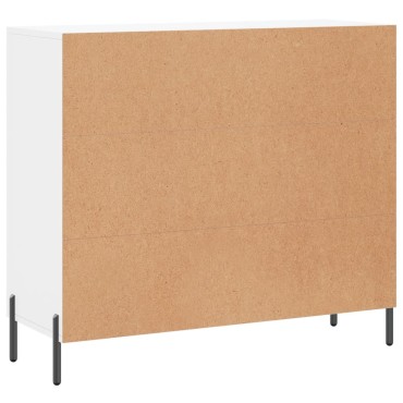 vidaXL Μπουφές Λευκός 90x34x80cm από Επεξεργασμένο Ξύλο 1 τεμ.