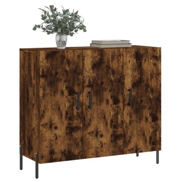 vidaXL Ντουλάπι Καπνιστή Δρυς 90x34x80cm Επεξεργασμένο Ξύλο 1 τεμ.