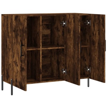 vidaXL Ντουλάπι Καπνιστή Δρυς 90x34x80cm Επεξεργασμένο Ξύλο 1 τεμ.