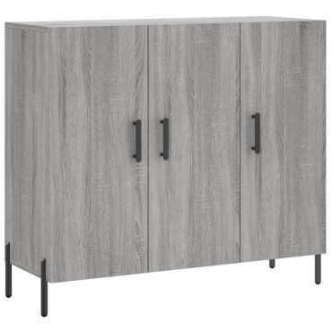 vidaXL Ντουλάπι Γκρι Sonoma 90x34x80cm από Επεξεργασμένο Ξύλο 1 τεμ.