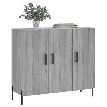 vidaXL Ντουλάπι Γκρι Sonoma 90x34x80cm από Επεξεργασμένο Ξύλο 1 τεμ.