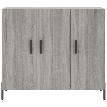 vidaXL Ντουλάπι Γκρι Sonoma 90x34x80cm από Επεξεργασμένο Ξύλο 1 τεμ.