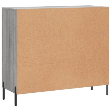 vidaXL Ντουλάπι Γκρι Sonoma 90x34x80cm από Επεξεργασμένο Ξύλο 1 τεμ.