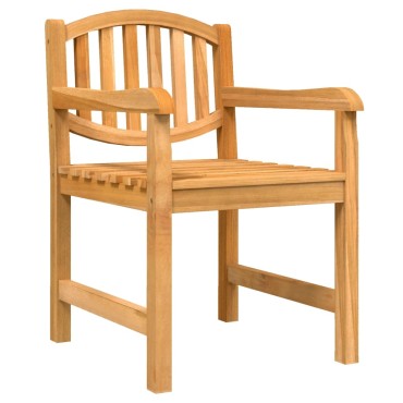 vidaXL Καρέκλες Κήπου 4 τεμ. 58x59x88cm από Μασίφ Ξύλο Teak
