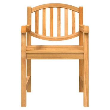vidaXL Καρέκλες Κήπου 4 τεμ. 58x59x88cm από Μασίφ Ξύλο Teak