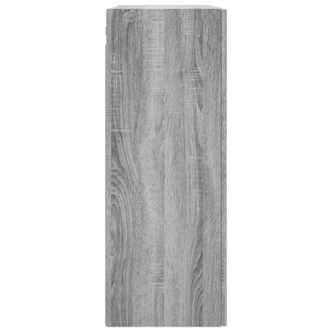 vidaXL Ντουλάπια Τοίχου 2 τεμ. Γκρι Sonoma 69,5x34x90cm