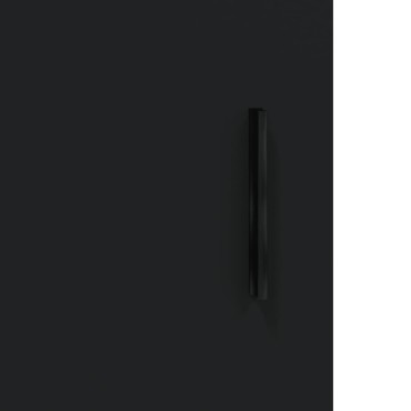 vidaXL Ντουλάπια Τοίχου 2 τεμ. Μαύρα από Επεξεργασμένο Ξύλο 69,5x34x90cm