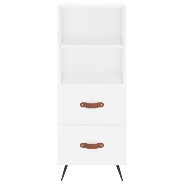 vidaXL Ντουλάπι Λευκό 34,5x34x180cm από Επεξεργασμένο Ξύλο 1 τεμ.