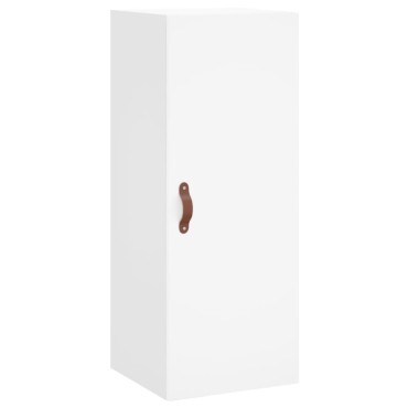 vidaXL Ντουλάπι Λευκό 34,5x34x180cm από Επεξεργασμένο Ξύλο 1 τεμ.