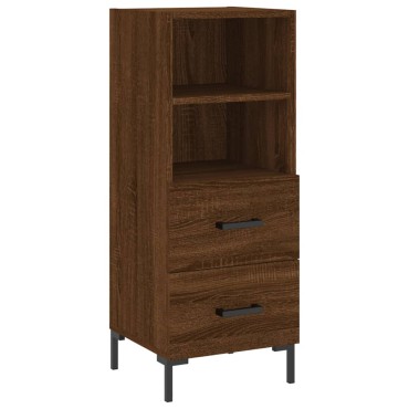 vidaXL Ντουλάπι Καφέ Δρυς 34,5x34x180cm από Επεξεργασμένο Ξύλο 1 τεμ.