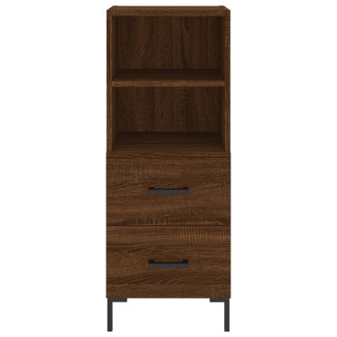 vidaXL Ντουλάπι Καφέ Δρυς 34,5x34x180cm από Επεξεργασμένο Ξύλο 1 τεμ.