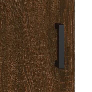 vidaXL Ντουλάπι Καφέ Δρυς 34,5x34x180cm από Επεξεργασμένο Ξύλο 1 τεμ.